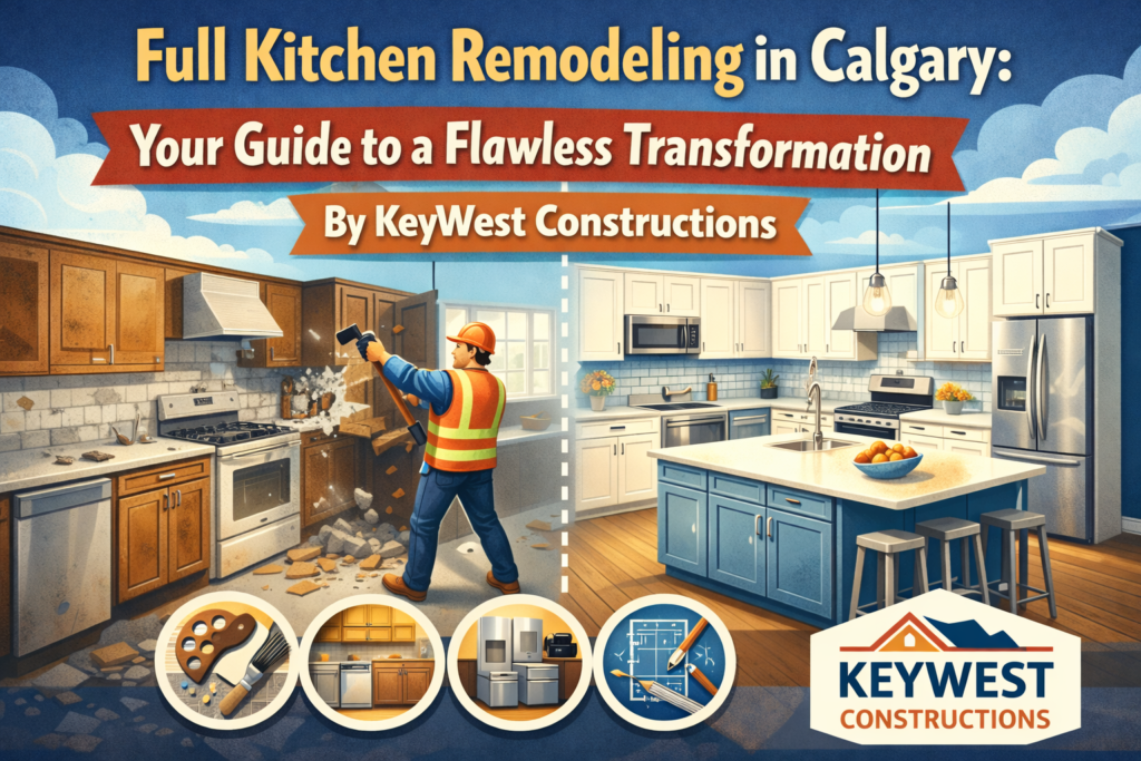 Full Kitchen Remodeling in Calgary: Your Guide to a Flawless Transformation By KeyWest Constructions
