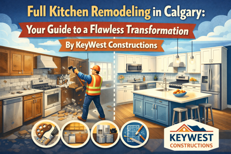 Full Kitchen Remodeling in Calgary: Your Guide to a Flawless Transformation By KeyWest Constructions