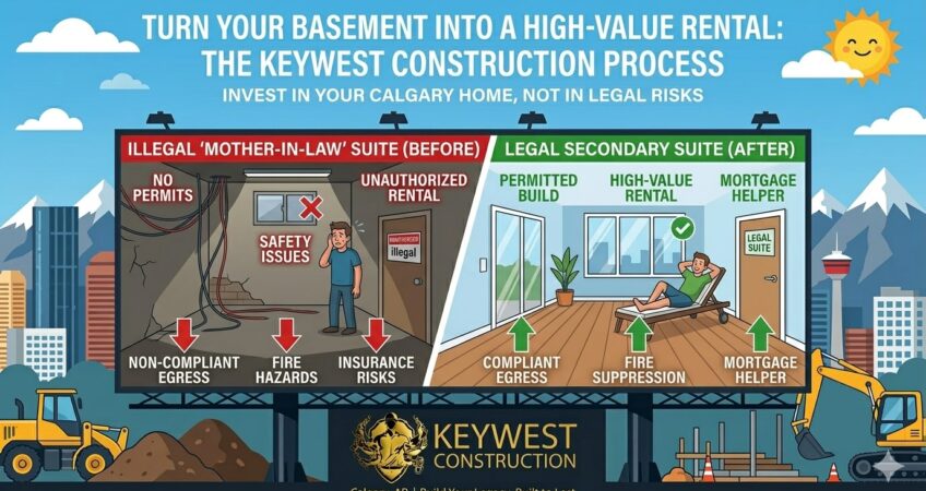 Legal Secondary Suites in Calgary: How We Turn Your Basement into a High-Value Rental.  