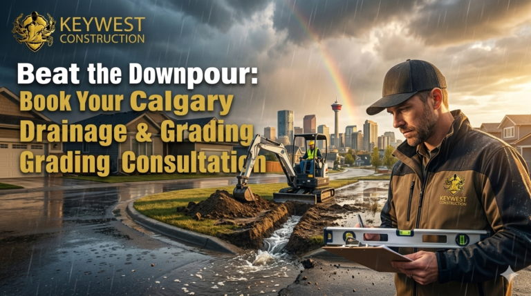 Beat the Downpour Book Your Calgary Drainage & Grading Consultation