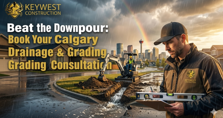 Beat the Downpour: Book Your Calgary Drainage & Grading Consultation  