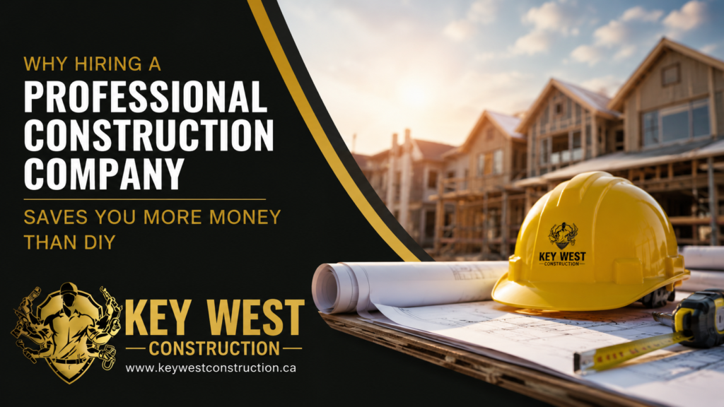 Why Hiring a Professional Construction Company Saves You More Money Than DIY