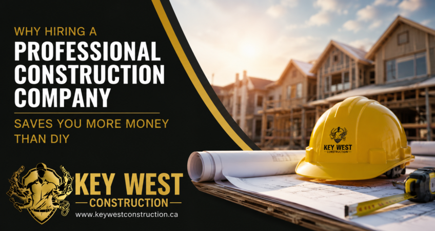 Why Hiring a Professional Construction Company Saves You More Money Than DIY  